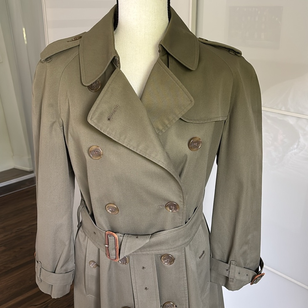 Vintage Burberrys Heavyweight Check-Lined Raincoat / Trench – Pristine - Picture 5 of 13